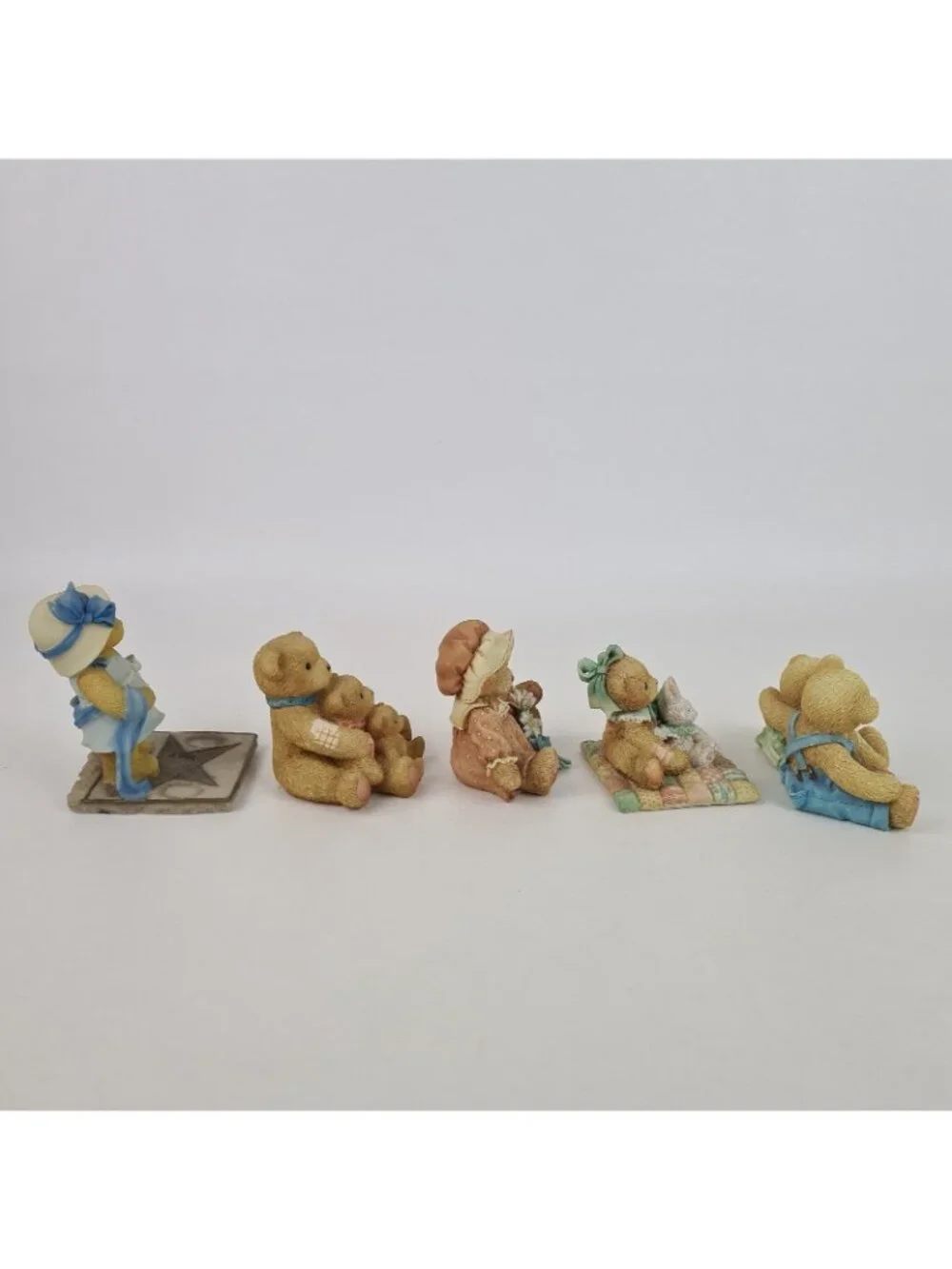 Set Of 5 Cherished Teddies Bette Prudence Camille 912808 Porcelain Figurines